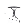 Ronde tuintafel 60 cm vintage shabby chic Bizzotto Lizette 