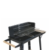Barbecue au charbon de bois avec roues et grille réglable 48x28cm Noxor Remises
