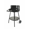 Barbecue à charbon rond Pipra avec grille Ø 48cm ajustable et roues Remises