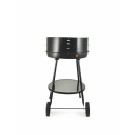 Barbecue à charbon rond Pipra avec grille Ø 48cm ajustable et roues Réductions