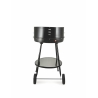 Barbecue à charbon rond Pipra avec grille Ø 48cm ajustable et roues Réductions