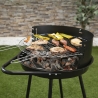 Barbecue à charbon rond Pipra avec grille Ø 48cm ajustable et roues Offre