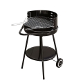 Barbecue à charbon rond Pipra avec grille Ø 48cm ajustable et roues Promotion