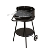 Barbecue à charbon rond Pipra avec grille Ø 48cm ajustable et roues Promotion