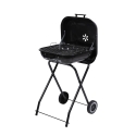 Houtskoolbarbecue met wielen en deksel 49x83x47cm Toska Aanbieding
