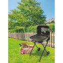 Houtskoolbarbecue met wielen en deksel 49x83x47cm Toska Aanbod