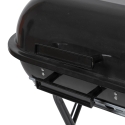 Houtskoolbarbecue met wielen en deksel 49x83x47cm Toska Voorraad