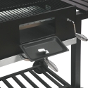 Houtskoolbarbecue met deksel, verstelbaar rooster en wielen Grilla Karakteristieken