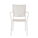 Stapelfauteuil voor de tuin met armleuningen van staal Bizzotto Lizette 