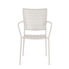 Stapelfauteuil voor de tuin met armleuningen van staal Bizzotto Lizette 