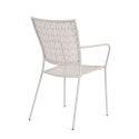 Stapelfauteuil voor de tuin met armleuningen van staal Bizzotto Lizette 