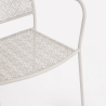 Stapelfauteuil voor de tuin met armleuningen van staal Bizzotto Lizette 