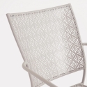 Stapelfauteuil voor de tuin met armleuningen van staal Bizzotto Lizette 
