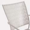 Stapelfauteuil voor de tuin met armleuningen van staal Bizzotto Lizette 
