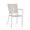Stapelfauteuil voor de tuin met armleuningen van staal Bizzotto Lizette 