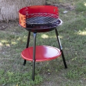 Barbecue rond à charbon en acier avec grille réglable Brava Modèle