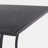 Bizzotto Kelsie vierkante buitentafel van staal 70x70x71cm Kortingen