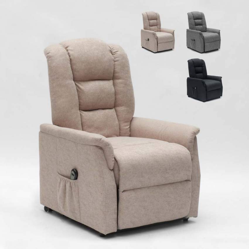 Fauteuil relax électrique avec roulettes et releveur Emma Choix