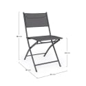 Chaise d'extérieur pliante en acier et textilène Bizzotto Martinez Achat