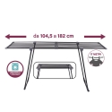 Séchoir extensible intérieur extérieur métal 17m noir Laundry Catalogue