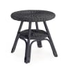 Table d'extérieur rond 52cm en rotin tressé Bizzotto Alliss Promotion