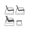 Moderne tuinset met bank, 2 fauteuils en salontafel Bizzotto Gonzalo Aankoop