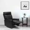 Fauteuil relax inclinable avec repose-pieds en similicuir design Aurora 