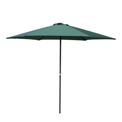 Parasol de jardin rond 3m mât central ouverture à manivelle Cuba Promotion