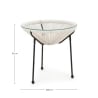 Table ronde d'extérieur Ø50cm en corde tressée Bizzotto Parker 