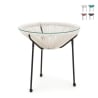 Table ronde d'extérieur Ø50cm en corde tressée Bizzotto Parker Promotion
