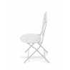 Set van tafel en 2 stoelen voor buiten van wit ijzer Provence Breakfast Kortingen