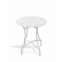 Set van tafel en 2 stoelen voor buiten van wit ijzer Provence Breakfast Voorraad