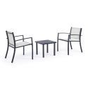 Salon de jardin 2 chaises modernes avec table 45x45cm Bizzotto Auri Prix