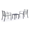 Salon de jardin 2 chaises modernes avec table 45x45cm Bizzotto Auri Prix