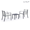 Salon de jardin 2 chaises modernes avec table 45x45cm Bizzotto Auri Offre