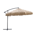 Kiso Plus 3m zweefparasol met rietlook voor de tuin Aanbieding