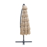 Kiso Plus 3m zweefparasol met rietlook voor de tuin Aanbod