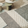 Tapis d'intérieur et d'extérieur en polyester gris Bizzotto Joshi Offre