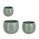 Ensemble de 3 pots ronds pour plantes et fleurs d'intérieur/extérieur Keyra Remises