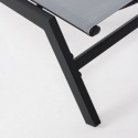 Chaise longue inclinable avec roues anthracite Bizzotto Nildas Réductions