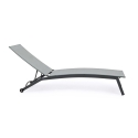 Chaise longue inclinable avec roues anthracite Bizzotto Nildas Remises