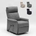 Elektrische relaxfauteuil met liftpersoonssysteem en wielen voor ouderen Giorgia Aanbieding