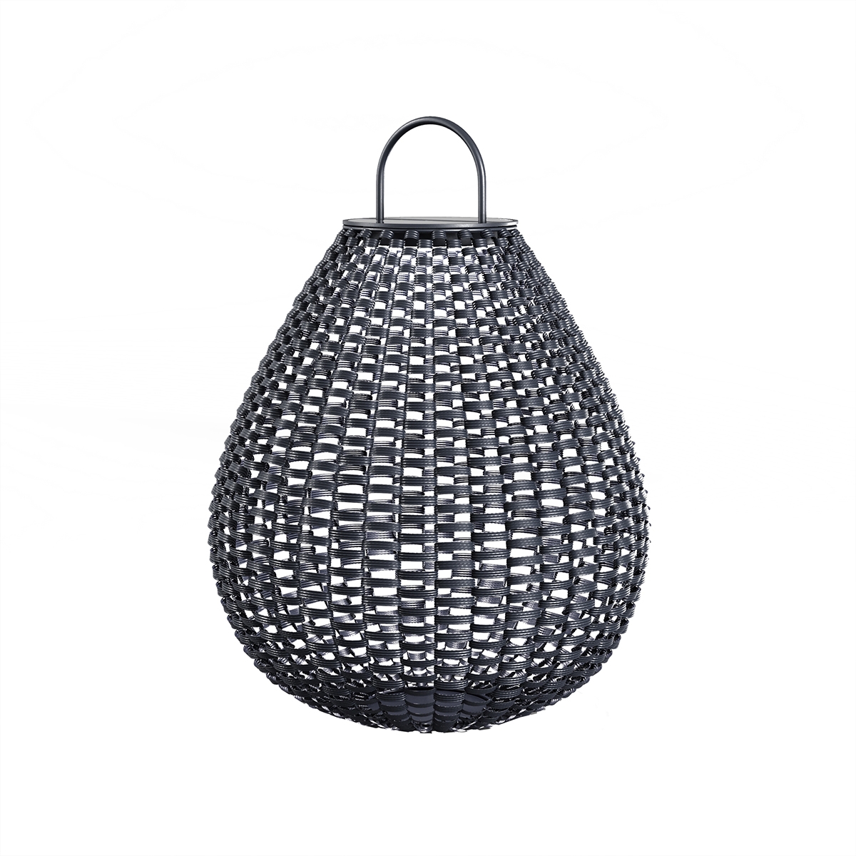 Lanterne de jardin solaire moderne en rotin noir Maytoni Plet Promotion