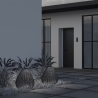 Lanterne de jardin solaire moderne en rotin noir Maytoni Plet Vente