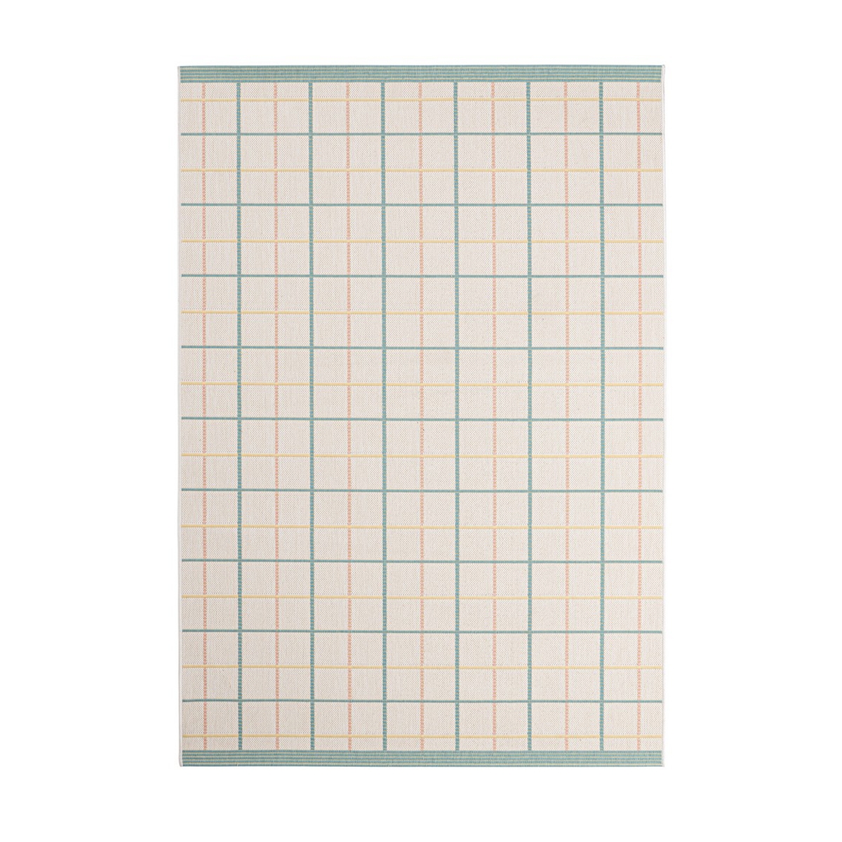 Tapis d'extérieur/intérieur vert bleu jaune 200x290cm Bizzotto Nour Promotion