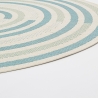 Ovale binnen-buiten tapijt groen blauw beige Bizzotto Nour Verkoop