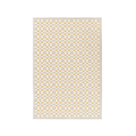 Rechthoekig tapijt 160x230 binnen/buiten beige goud Bizzotto Marcel Aanbieding