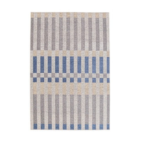 Bizzotto Hada vloerkleed voor binnen en buiten in blauw, beige en grijs van polyester Aanbieding