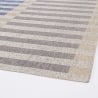 Tapis d'extérieur et d'intérieur bleu beige gris en polyester Bizzotto Hada Remises