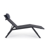 Chaise longue de jardin inclinable avec coussin Bizzotto Krion 